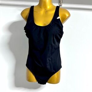 ARTESANDS One Piece Swimsuit MULTI CUP Built In Bra Lined Scoop Neck Black 10